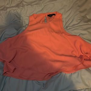 Cropped ruffled blouse women’s .